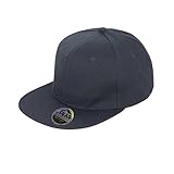 Result - Gorra/Visera Unisex Visera Plana Original Mono-Color Modelo Bronx Core con Cierre Snapback (Talla Única) (Negro)