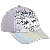 L.O.L. Surprise ! Gorra De Béisbol Premium para Niña | Gorras De Béisbol De Verano para Niñas | Producto Oficial para Niños De Los Accesorios De Las Muñecas (Holográfico Lila)