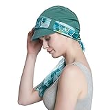 Pañuelo de Cabeza para Mujer Chemo Gorra de béisbol de algodón Sombrero de Sol Visera