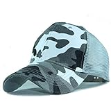 Gorra de béisbol de Camuflaje Sombrero de Verano para Estudiantes al Aire Libre Entrenamiento Militar Sombrero para el Sol Transpirable