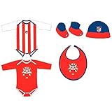 Set regalo bebe Atletico Madrid Talla única. 100% algodón.