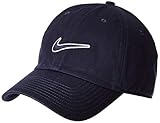 NIKE Heritage 86 Essential Swoosh Gorra Regulable, Unisex Adulto, Azul (Obsidian), Talla Única