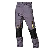 Wolfpack 15017085 - Pantalon de trabajo Gris/Negro,Talla 38/40 S