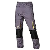 Wolfpack 15017100 - Pantalon de trabajo Gris/Negro, Talla 46/48 L