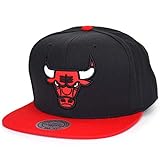 Mitchell & Ness Gorras Chicago Bulls Fused Satin Black/Red Snapback