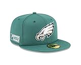 New Era 59fifty Philadelphia Eagles - Gorra para Hombre, Hombre, Gorra, Hombres, 12050641, Gris Oscuro, 57