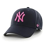 Gorra unisex de los New York Yankees, marca '47 Azul Navy/Pink Talla única