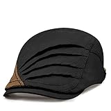 GADIEMKENSD Verano Playa Gorra Plana Protector Solar Hombre Mujer Gorra Gatsby Militar Negra Algodón Boina Flat Cap Niño Niña Gatsby Cap Sombrero Retro