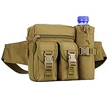 Huntvp Bolso de Cintura Mochila Táctical Bolso de Cintura Bolsa Riñonera Bandolera Cinturón Estilo Militar Bolso de Múltiple Función Riñoneras para Herramientas Mochila Ejércita Bolso Impermeable