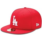 New Era Los Angeles Dodgers 59fifty Cap MLB Basic Red/White - 7 1/4-58cm
