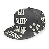 Gorra de béisbol unisex, estilo hip-hop, sombrero plano a la moda, para actividades al aire libre, juego de dormir y reiniciar videojuegos