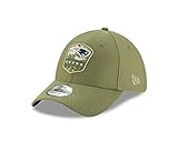 New Era England Patriots 39thirty Stretch Cap On Field 2019 Salute To Service Olive - L-XL