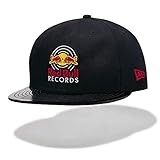 Red Bull Records New Era 9Fifty Vinyl Snapback Gorra, Negro Unisexo Talla única Gorra Visera Plana, Records Original Ropa & Accesorios