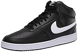 Nike Court Vision Mid, Zapatos de Baloncesto Hombre, Multicolor (Black/White 001), 44.5 EU