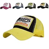 Yutdeng Retro Gorra béisbol Hombre Sombrero Unisex de Algodón Gorra Transpirable Baseball Cap Polo Sports Cap Vintage Mujeres Deportes Verano Hip-Hop Trucker Bordado Letra cuadrícula