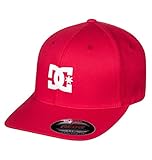 DC Shoes Cap Star-Gorra para Hombre Flexfit, Tango Red, L/XL