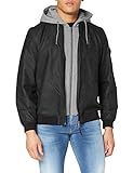 Springfield 488232 Faux Leather Jacket, Negro, L Mens