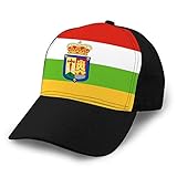 624 Hip Hop Gorra de béisbol Sombrero de ala Plana Ajustable Outdr Sport Gorra de béisbol Unisex Bandera de la Rioja en españa Unisex Ballcap