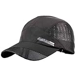 Bobury Verano Transpirable Gorra de béisbol Gorra de Secado rápido del Deporte Sombreros para Hombres