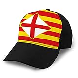 Gorra de béisbol Hip Hop Sombrero de ala Plana Ajustable Sombrero de béisbol Deportivo Outdr Bandera Unisex de Barcelona es una Provincia de España Sports Snapback