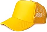 styleBREAKER Gorra de Malla de 5 Paneles, Gorra de Camionero, Gorra de béisbol, Ajustable, Unisex 04023007, Color:Amarillo Dorado