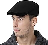 WETOO Boina Hombre Algodón Ajustable al Aire Libre Gorra de Vendedor de periódicos Casual