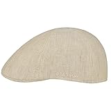 Stetson Gorra Gatsby de Lino Putnam Mujer/Hombre - Gorros Denim con Visera, Forro Primavera/Verano - M (56-57 cm) Beige