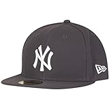 New Era York Yankees 59fifty Cap MLB Basic Graphite/White - 7 3/4-62cm
