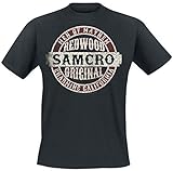 Sons of Anarchy Samcro Original Hombre Camiseta Negro M, 100% algodón, Vintage Regular