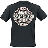 Sons of Anarchy Samcro Original Hombre Camiseta Negro M, 100% algodón, Vintage Regular