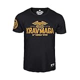 Thumbsdown Pulgares Down Krav Maga Camiseta Israel Sistema 67th Combat Dvsn. MMA. Gimnasio Entrenamiento. Marcial Artes Informal - Negro, Medium