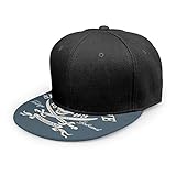 Gorra de béisbol retro pirata Shark Cove Tortuga Island Snapback plano Bill Hip Hop sombreros camionero para hombres y mujeres, negro