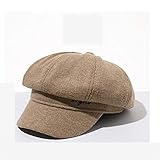 Ziyi Gorro Invierno Hombre,Gorro Mujer,Sombrero Octogonal Especial para Mujeres en otoño e Invierno. El Sombrero es nítido,Tridimensional y Completo,Adecuado para Uso en Exteriores