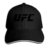 LIU888888 K-Fly2 Unisex Adjustable UFC Logo Baseball Caps Hat One Size Black,Sombreros y Gorras