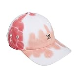 adidas Originals Women's Mini Logo Relaxed Adjustable Cap, Pink Wash, One Size