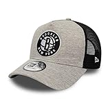 New Era Brooklyn Nets Cap Trucker Kappe Jersey Mesh Basecap NBA Basketball Grau - One-Size