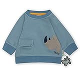Sigikid Baby-Jungen Sweatshirt aus Bio-Baumwolle für Kinder Sudadera de algodón orgánico para niños, Azul/rincón, 3 Mes para Bebés