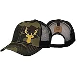 John Deere 6 Panel Cap Camo Twill & Mesh-Camo-Os