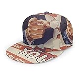 Inaayayi Gorra de béisbol con Cita Motivacional en inglés «You Can USA», con impresión 3D, Gorras de béisbol Ajustables, Unisex, con Visera Plana, Color Negro