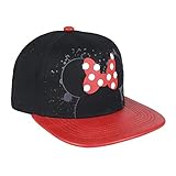 ARTESANIA CERDA Gorra Visera Plana Minnie, Negro (Negro Negro), M (Tamaño del Fabricante:57) para Niños