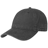 Stetson Ducor Sun Guard Fullcap Hombre - Gorra de béisbol de algodón ecológico (sostenible) - Primavera/Verano - con protección Solar UV 40+ - Look Lavado a Piedra - Negro XXL (62-63 cm)