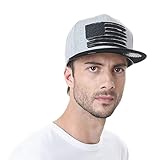 WITHMOONS Gorras de béisbol Gorra de Trucker Sombrero de Baseball Cap Star and Stripes American Flag Hat KR2305 (Grey, L)