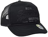 Superdry Vintage Logo Trucker Gorra de béisbol, Negro (Black 02a), Einheitsgröße para Hombre