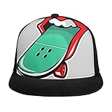 KINGAM Gorras de béisbol con visera plana unisex de Toucans y frase ornamental Aloha, sombrero de camionero, hip-hop y danza callejera, ajustable, con lengua