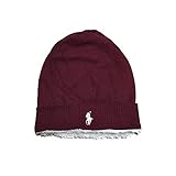 Polo Ralph Lauren Gorro de Lana Unisex (Talla Unica, Classic Wine)