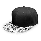 Gorra de béisbol con diseño de Pulpo y Animales del océano con Zigzag, Unisex, 3D, de Hip Hop, con Visera Plana, Gorra de béisbol, Color Negro