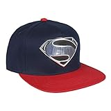 ARTESANIA CERDA Gorra Visera Plana Superman, Rojo (Rojo Rojo), M (Tamaño del Fabricante:59) para Niños