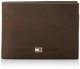 Tommy Hilfiger Johnson Mini CC Flap and Coin Pocket, Cartera Hombre^Mujer, Brown, OS