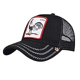 L-entcy Icono de Gallo Personalidad Inconformista Gorra de Secado rápido for Hombres Sombrero de respiración for Correr Deportes al Aire Libre Correr cómodo y Transpirable Sombrero de Malla de Verano