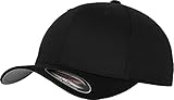 Flexfit Mütze Wooly Combed - Gorra de náutica, Color Negro, Talla DE: S/M